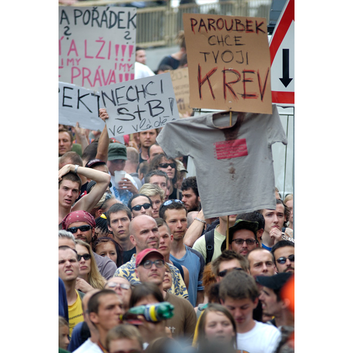 1.8.2005 - protest proti policejn brutalit | protest against police brutality